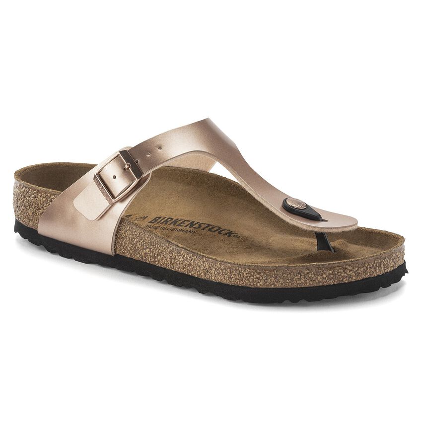 BIRKENSTOCK GIZEH BASICO BIRKO FLOR 118 pelle+rame 1023943