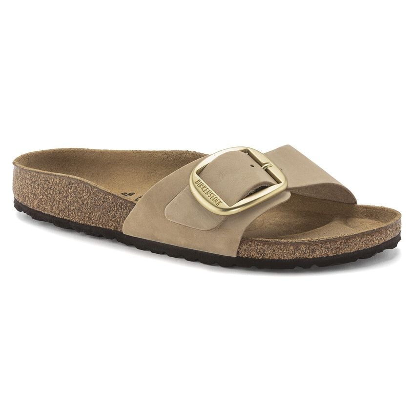 BIRKENSTOCK MADRID BIG BUCKLE NUBUCK LEATHER 223 nabuk+beige 1024009