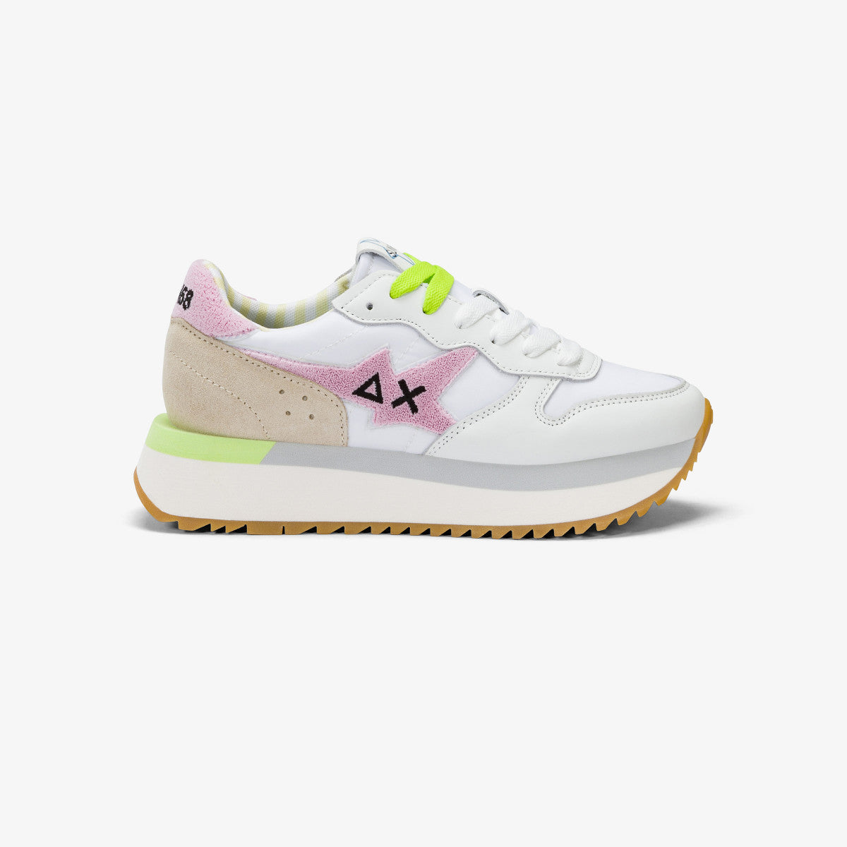 SUN68 Z35215 BIG STARGIRL SPONGE LOGO 332 scam-tela+bianco-rosa 0104