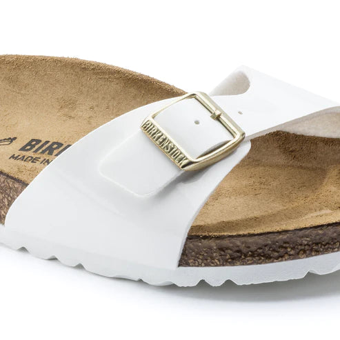 BIRKENSTOCK MADRID BIRKO FLOR 1005310 PATENT WHITE