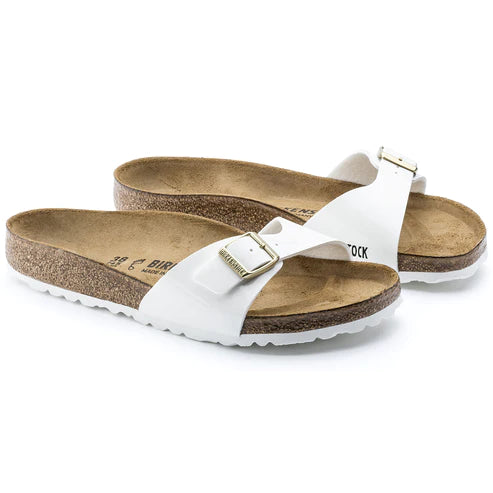 BIRKENSTOCK MADRID BIRKO FLOR 1005310 PATENT WHITE