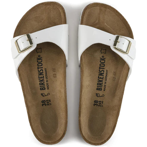 BIRKENSTOCK MADRID BIRKO FLOR 1005310 PATENT WHITE
