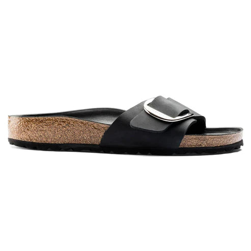 BIRKENSTOCK MADRID BIG BUCKLE OILED LEATHER 111 pelle+nero 1006523