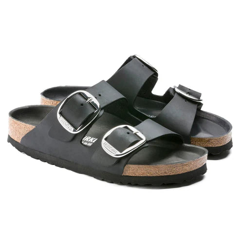 BIRKENSTOCK ARIZONA BIG BUCKLE OILED LEATHER 111 pelle+nero 1011075