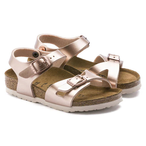 BIRKENSTOCK RIO KIDS BIRKO FLOR 118 pelle+rame 1012520