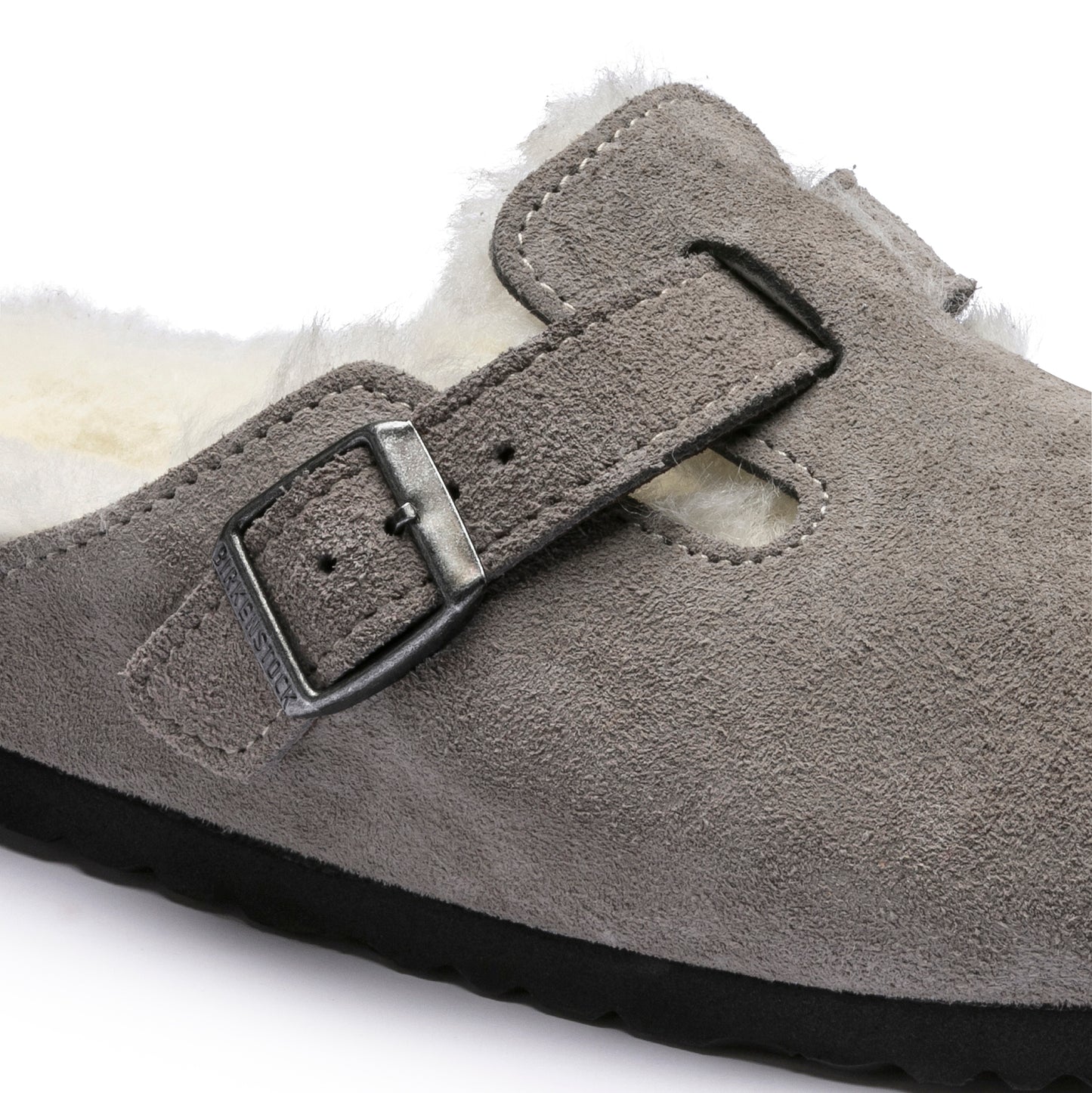 BIRKENSTOCK BOSTON SHEARLING 1017651 STONE