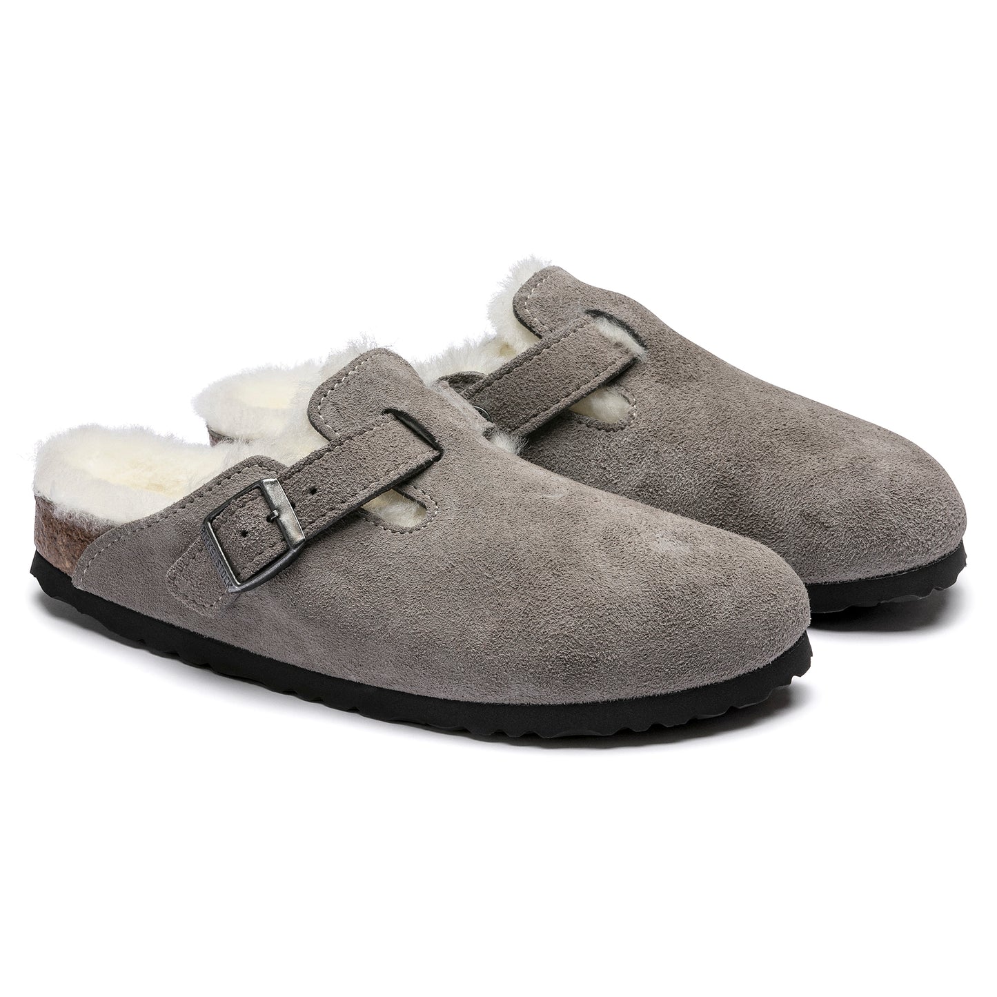 BIRKENSTOCK BOSTON SHEARLING 1017651 STONE