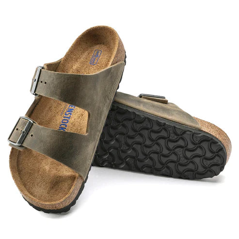 BIRKENSTOCK ARIZONA SFB OILED LEATHER 228 nabuk+verde 1019377
