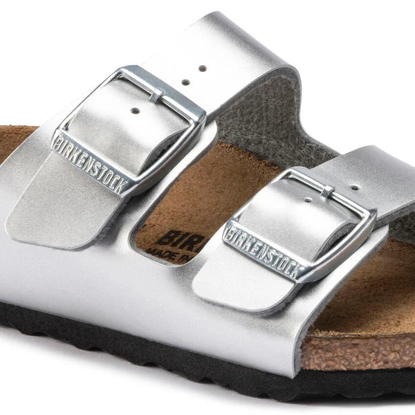 BIRKENSTOCK ARIZONA KIDS BIRKO FLOR - BIRKIBUC 118 pelle+argen 1019400