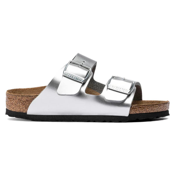 BIRKENSTOCK ARIZONA KIDS BIRKO FLOR - BIRKIBUC 118 pelle+argen 1019400