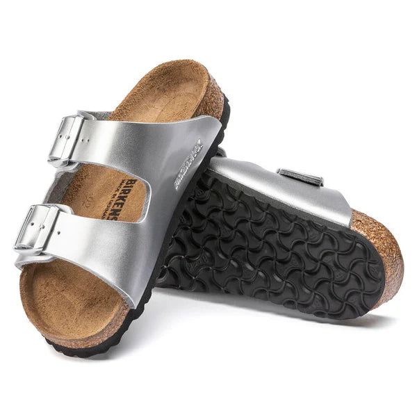 BIRKENSTOCK ARIZONA KIDS BIRKO FLOR - BIRKIBUC 118 pelle+argen 1019400
