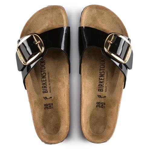 BIRKENSTOCK MADRID BIG BUCKLE BIRKO FLOR 1019813 BLACK PATENT