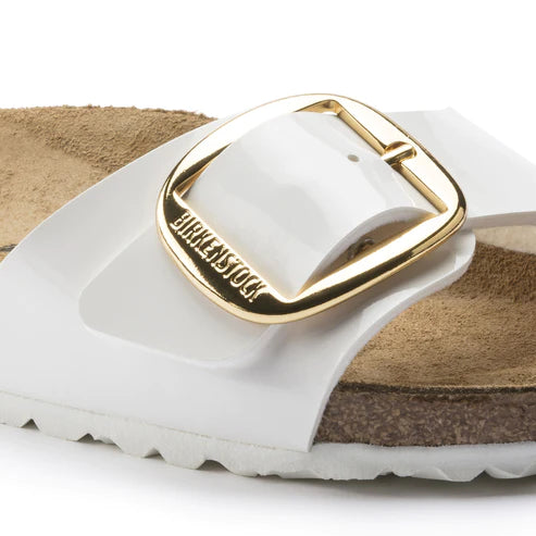 BIRKENSTOCK MADRID BIG BUCKLE BIRKO FLOR 1019814 WHITE PATENT