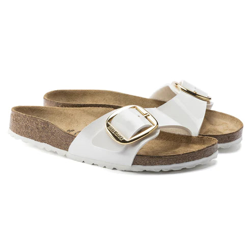 BIRKENSTOCK MADRID BIG BUCKLE BIRKO FLOR 1019814 WHITE PATENT