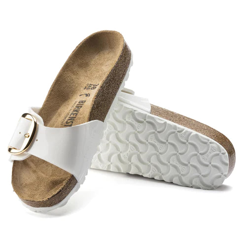 BIRKENSTOCK MADRID BIG BUCKLE BIRKO FLOR 1019814 WHITE PATENT