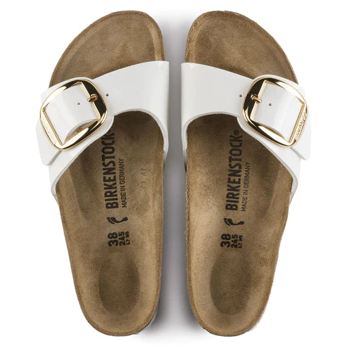 BIRKENSTOCK MADRID BIG BUCKLE BIRKO FLOR 1019814 WHITE PATENT