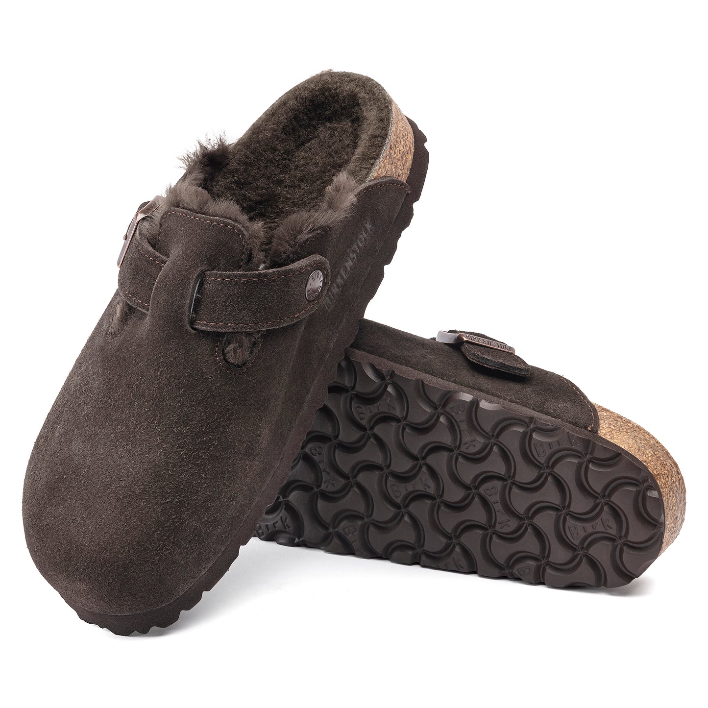 BIRKENSTOCK BOSTON SHEARLING 1020529 MOCCA