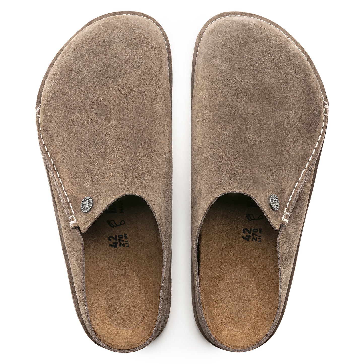 BIRKENSTOCK ZERMATT PREMIUM SUEDE LEATHER 1021366 GRAY TAUPE