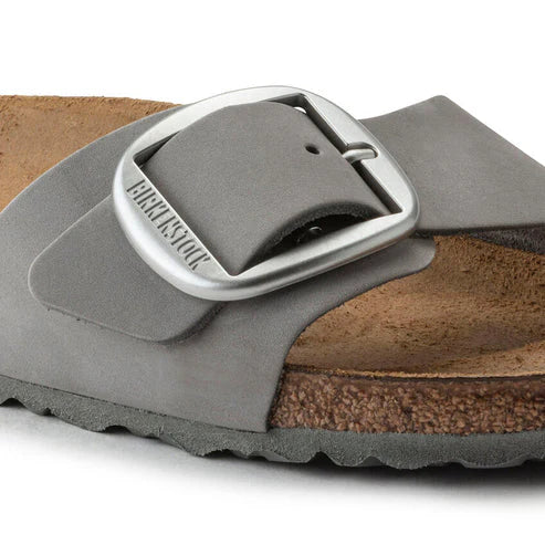 BIRKENSTOCK MADRID BIG BUCKLE NUBUCK LEATHER 228 nabuk+grigio 1022176