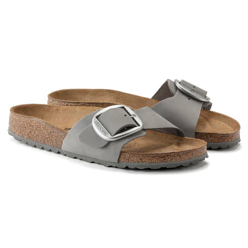 BIRKENSTOCK MADRID BIG BUCKLE NUBUCK LEATHER 228 nabuk+grigio 1022176