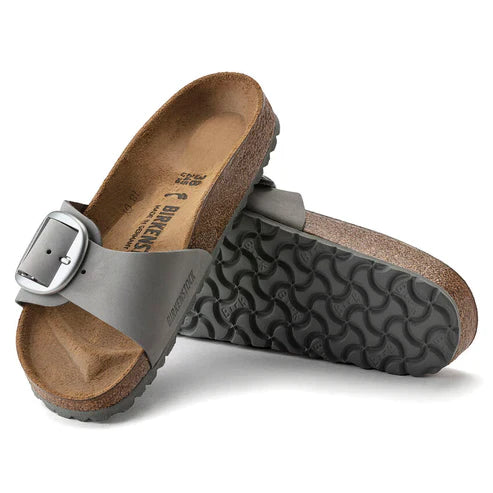 BIRKENSTOCK MADRID BIG BUCKLE NUBUCK LEATHER 228 nabuk+grigio 1022176