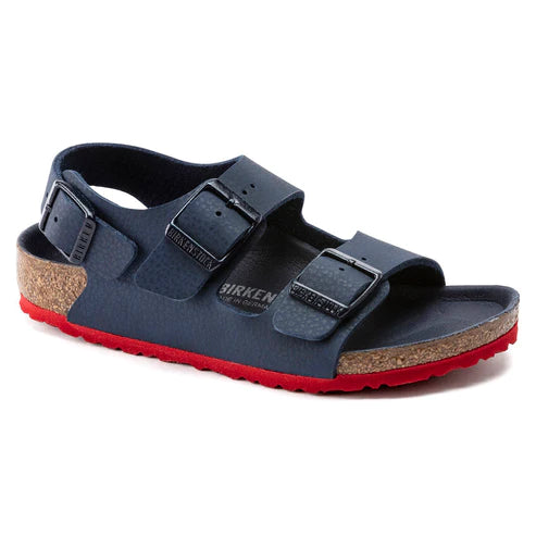 BIRKENSTOCK MILANO KIDS BIRKO FLOR 1022211 BLUE RED