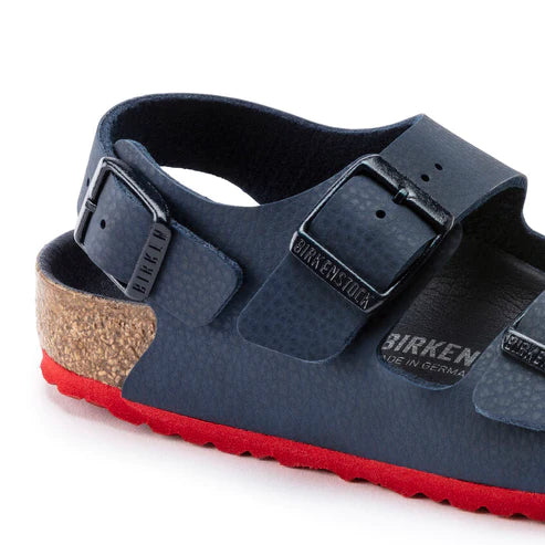 BIRKENSTOCK MILANO KIDS BIRKO FLOR 1022211 BLUE RED