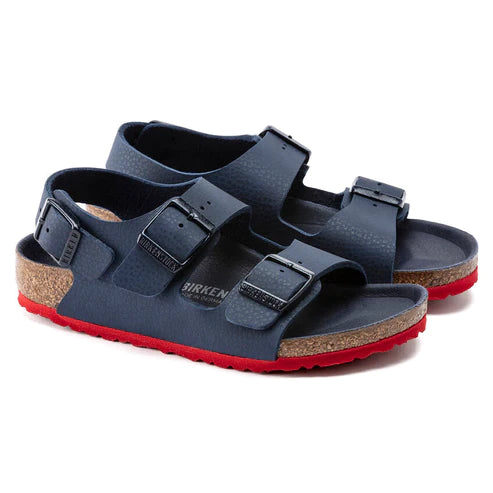BIRKENSTOCK MILANO KIDS BIRKO FLOR 1022211 BLUE RED