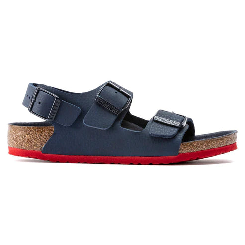 BIRKENSTOCK MILANO KIDS BIRKO FLOR 1022211 BLUE RED