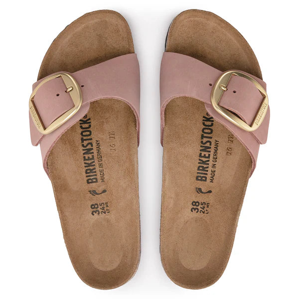 BIRKENSTOCK MADRID BIG BUCKLE NUBUCK LEATHER 228 nabuk+rosa 1027056