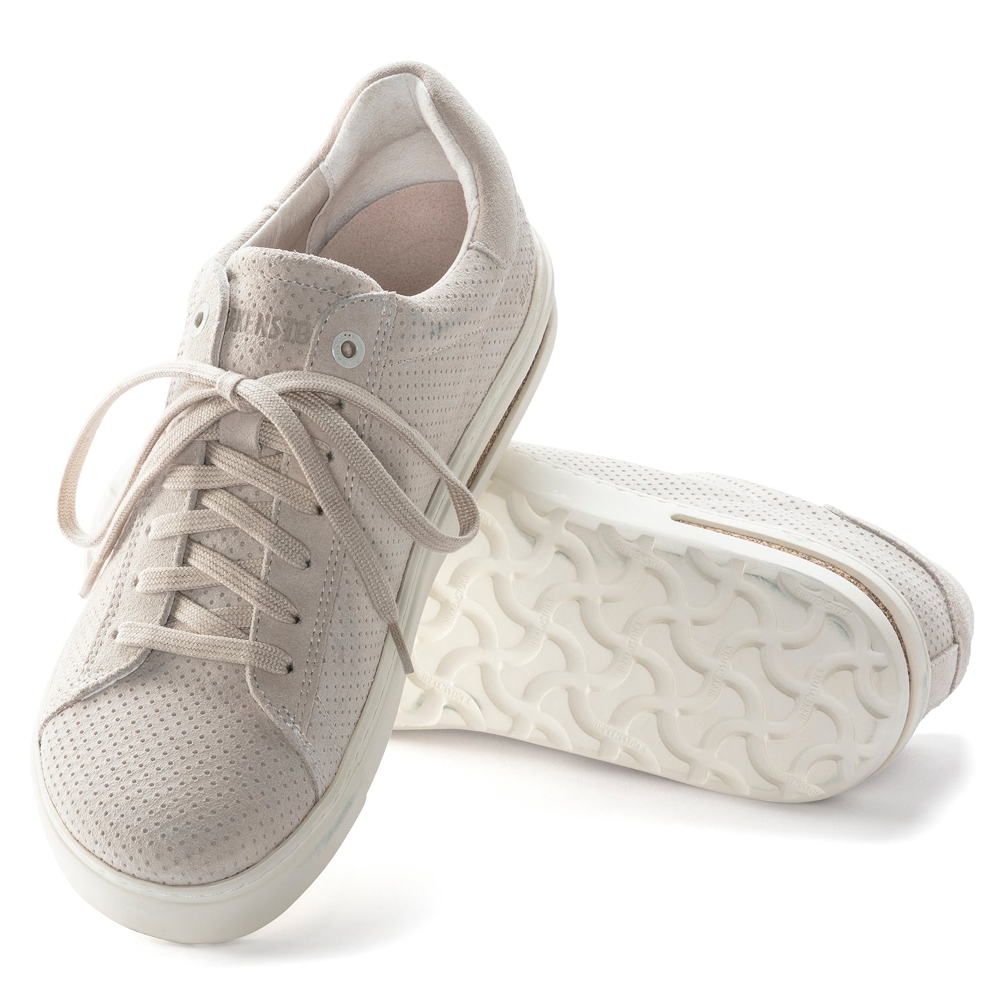 BIRKENSTOCK BEND LOW SUEDE LEATHER EMBOSSED 1024975 ANTIQUE WHIT