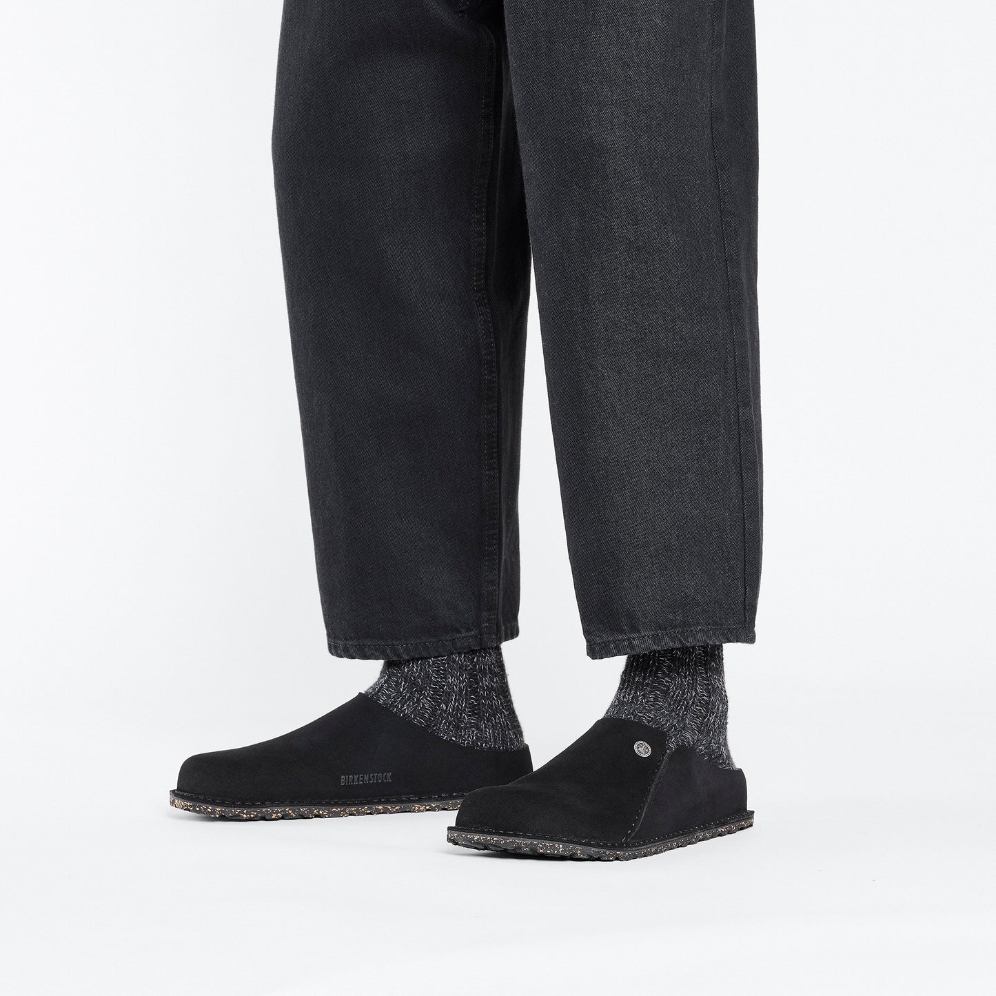 BIRKENSTOCK ZERMATT PREMIUM SUEDE LEATHER 1025138 BLACK