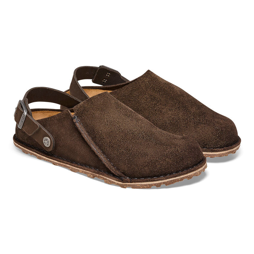 BIRKENSTOCK LUTRY PREMIUM SUEDE LEATHER 102538 ESPRESSO