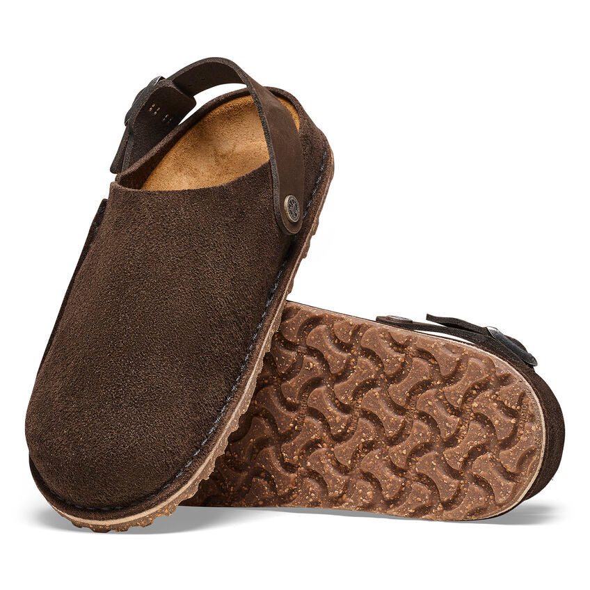 BIRKENSTOCK LUTRY PREMIUM SUEDE LEATHER 102538 ESPRESSO