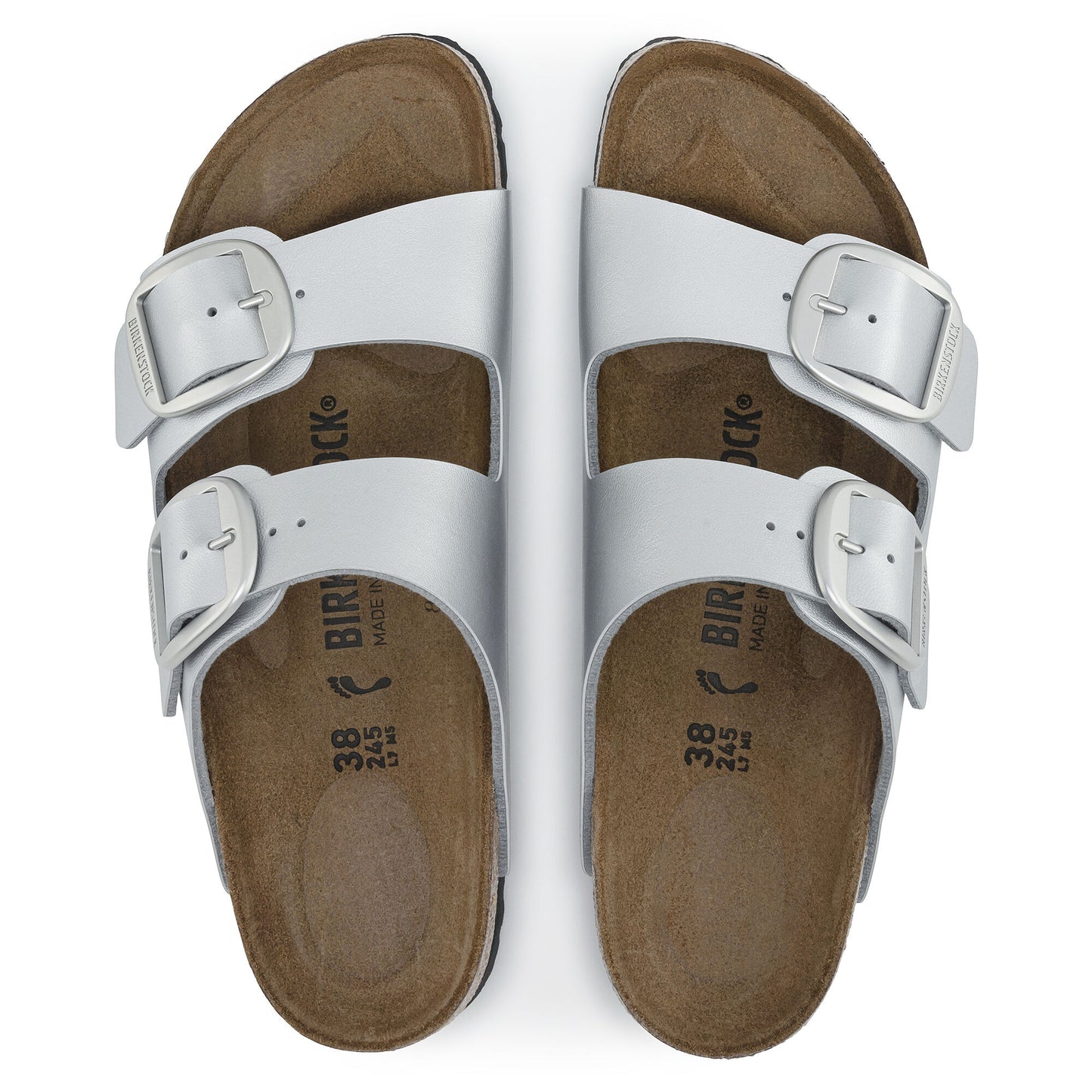 BIRKENSTOCK ARIZONA BIG BUCKLE METALLIC 1025831 SILVER