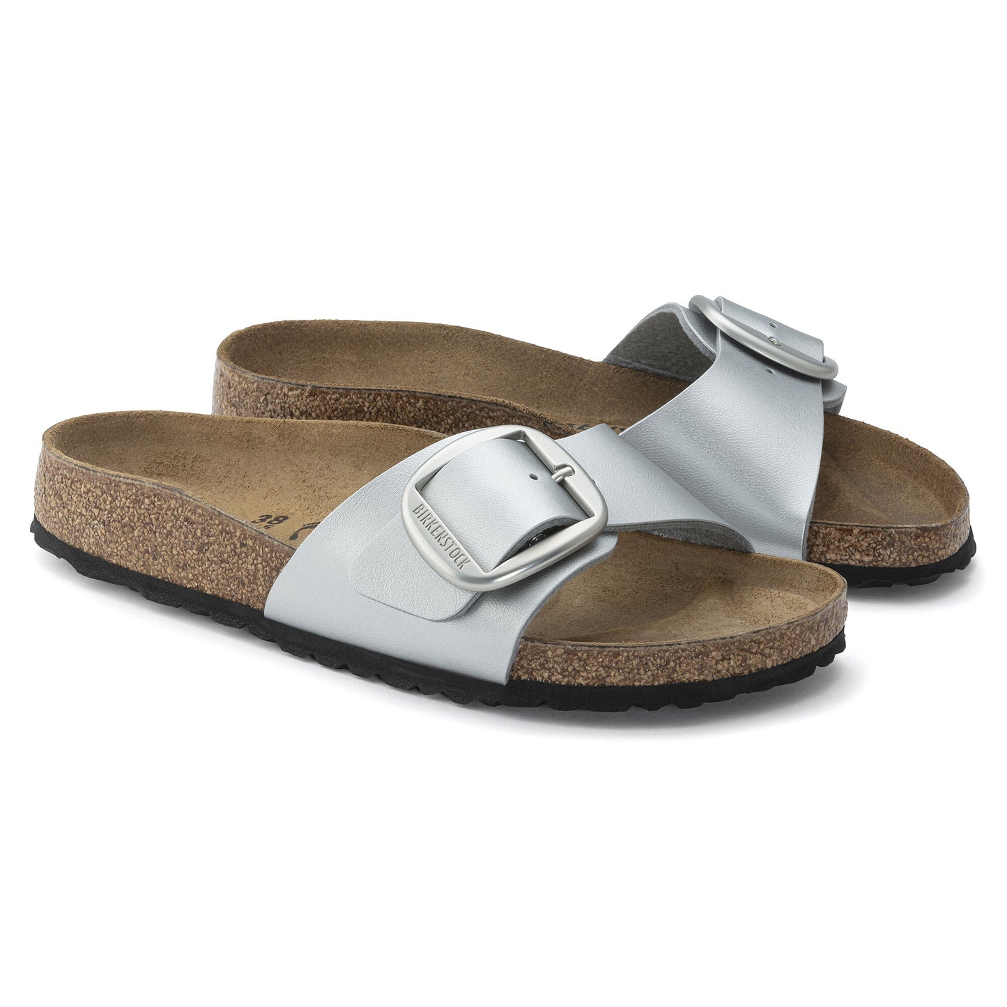BIRKENSTOCK MADRID BIG BUCKLE METALLIC 1025840 SILVER METAL