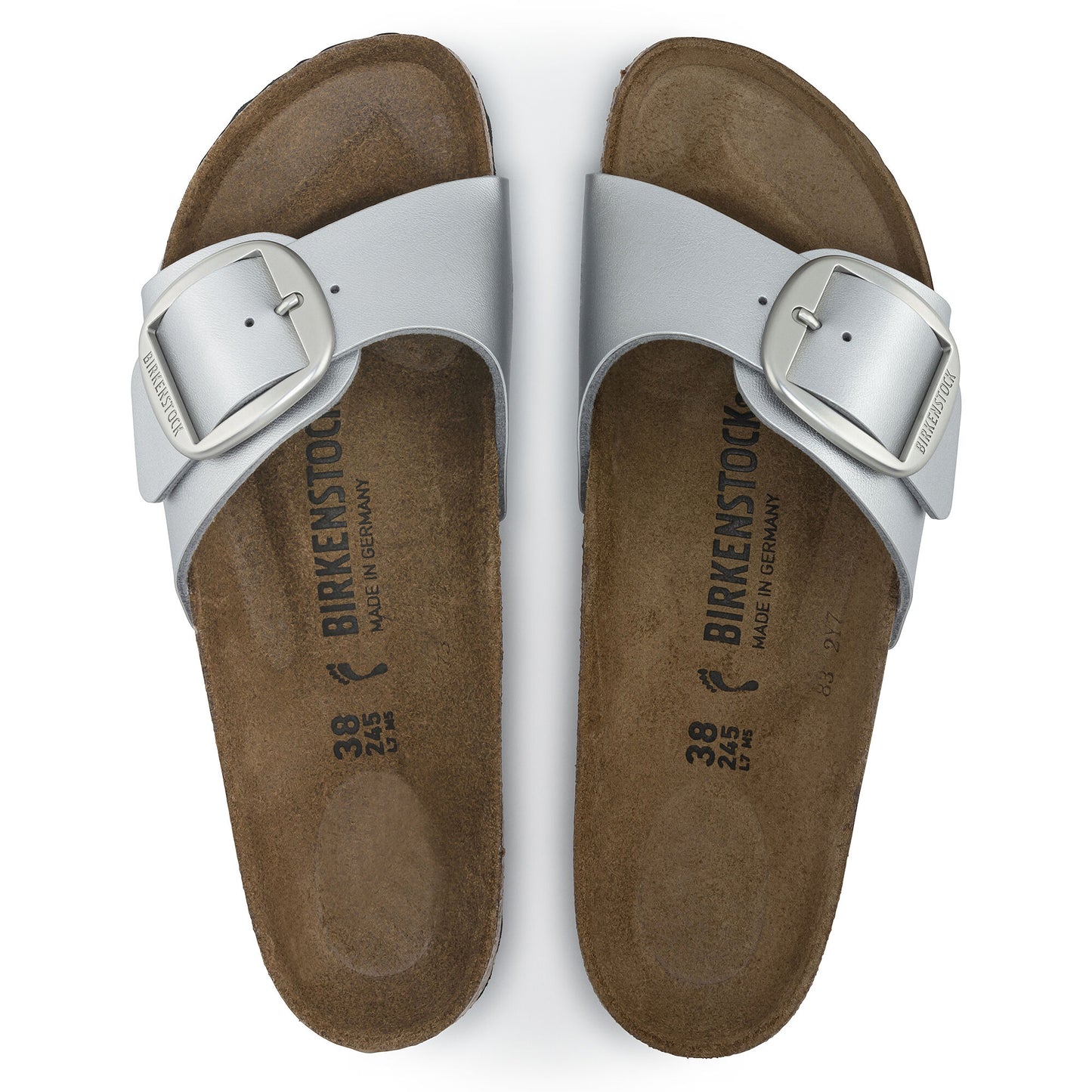 BIRKENSTOCK MADRID BIG BUCKLE METALLIC 1025840 SILVER METAL