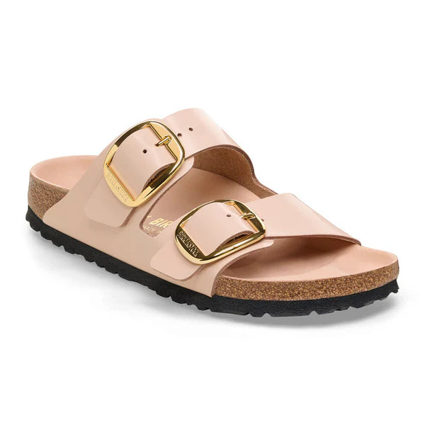 BIRKENSTOCK ARIZONA BIG BUCKLE SHINE NATURAL LEATHER 113 pelle+beige 1026553