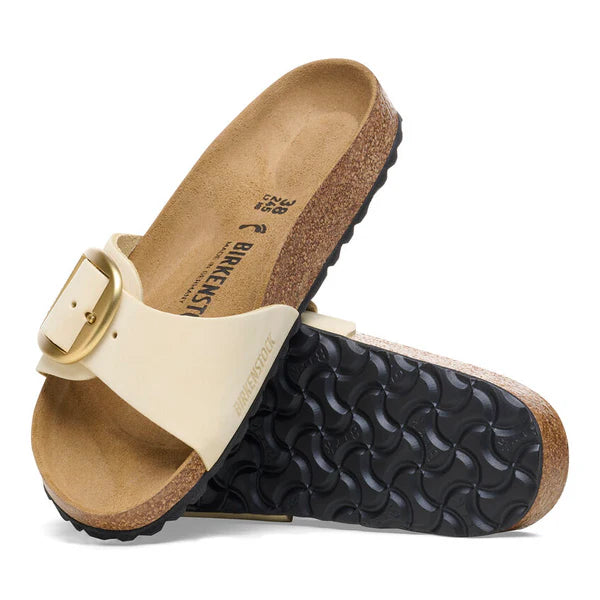 BIRKENSTOCK MADRID BIG BUCKLE NUBUCK LEATHER 223 nabuk+beige 1026604