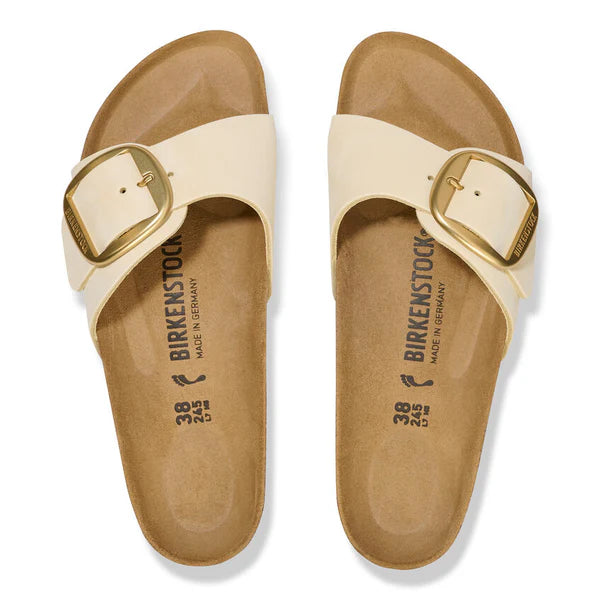 BIRKENSTOCK MADRID BIG BUCKLE NUBUCK LEATHER 223 nabuk+beige 1026604