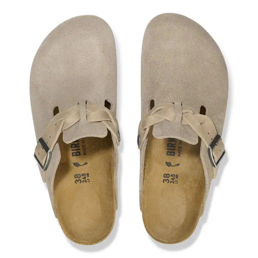 BIRKENSTOCK BOSTON BRAIDED 333 scam+beige 1026694