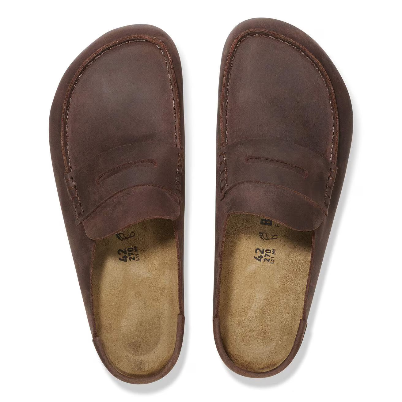 BIRKENSTOCK NAPLES WRAPPED SUEDE LEATHER - OILED LEATHER 224 nabuk+marr 1029700