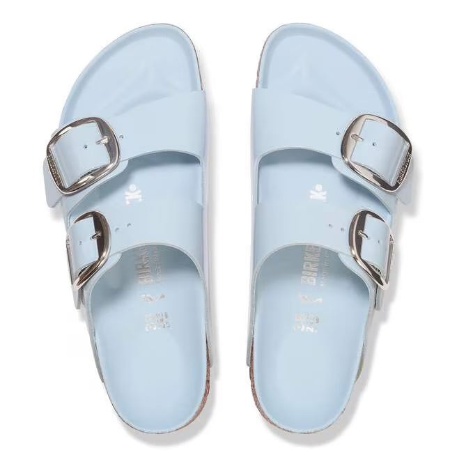 BIRKENSTOCK ARIZONA BIG BUCKLE SHINE NATURAL LEATHER 115 pelle+celes 1030374