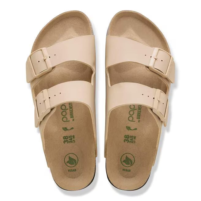 BIRKENSTOCK ARIZONA PLATFORM VEGAN BIRKO FLOR 113 pelle+beige 1031261