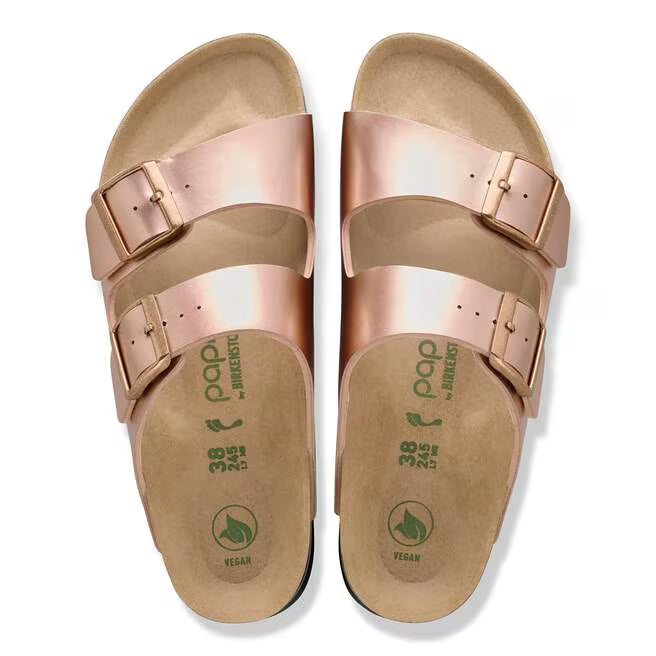 BIRKENSTOCK ARIZONA PLATFORM VEGAN BIRKO FLOR 118 pelle+rame 1031270