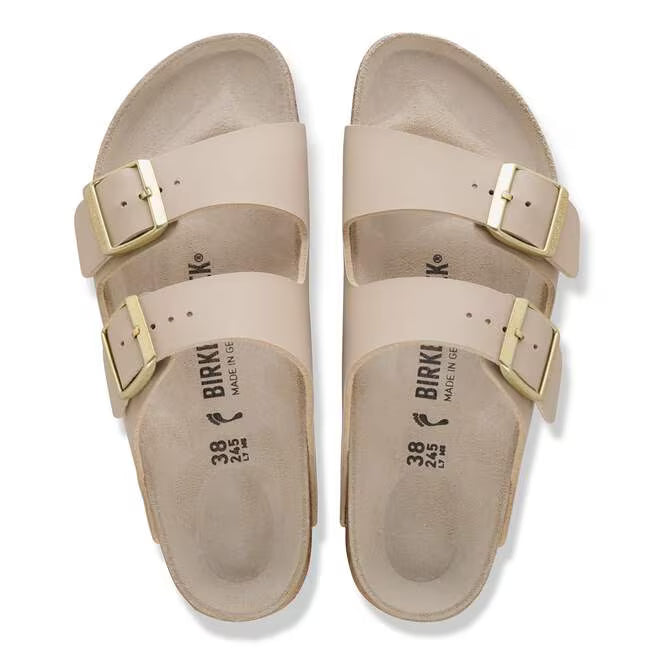 BIRKENSTOCK ARIZONA TRIPLES BIRKO FLOR 113 pelle+beige 1031438