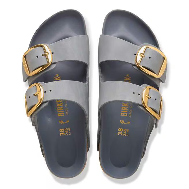 BIRKENSTOCK ARIZONA BIG BUCKLE OILED LEATHER 118 pelle+grigio 1032071