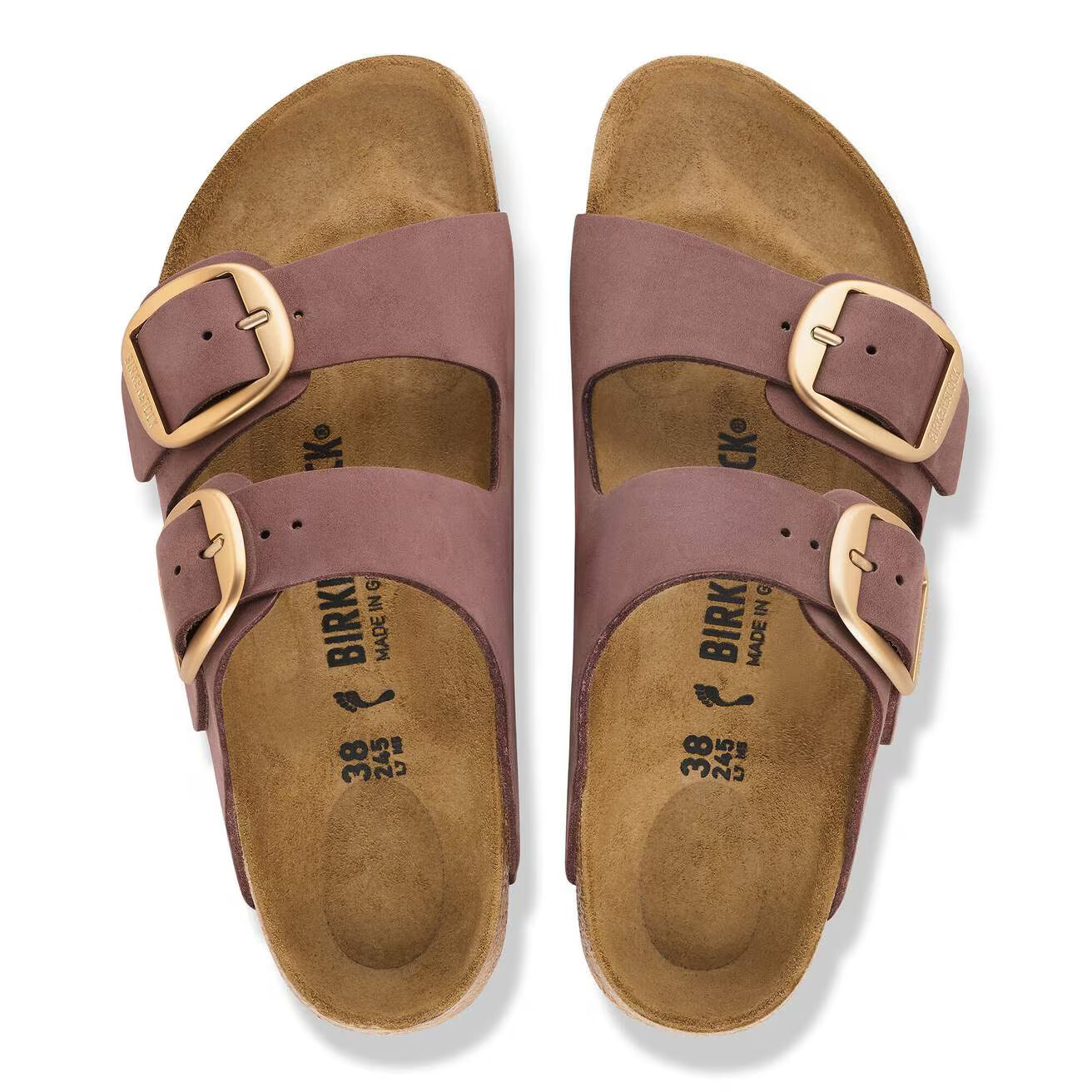 BIRKENSTOCK ARIZONA BIG BUCKLE NUBUCK LEATHER 336 nabuk+bordo 1032970