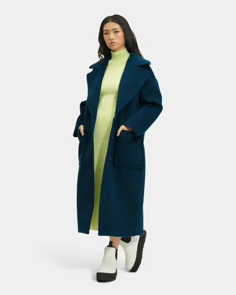 UGG 1131509 HATTIE LONG OVERSIZED COAT MIDNIGHT BLUE