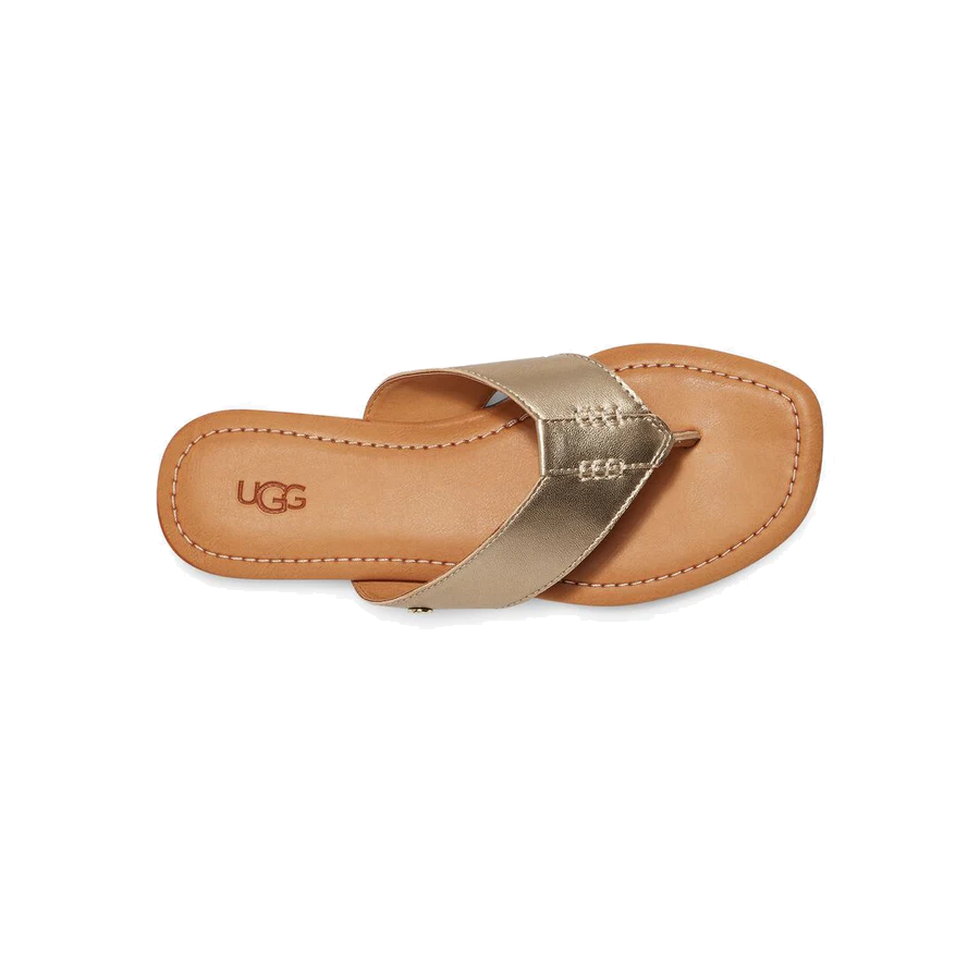 UGG 1142177W 1142178W CAREY FLIP GOLD METALLIC